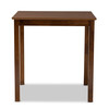 Baxton Studio Lenoir Walnut Wood Counter Height Pub Table 168-10903